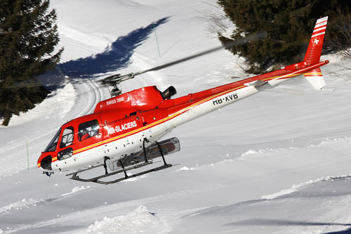 Hélicoptère AS350 Ecureuil B2 HB-XVB d'AIR GLACIERS