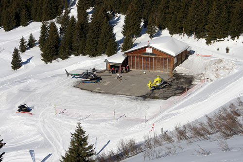 L'héliport d'Avoriaz 