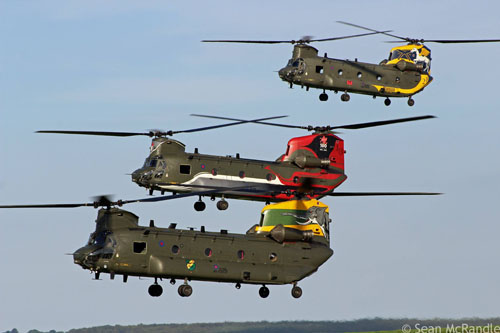 Hélicoptère CH47 Chinook HC2 de la Royal Air Force britannique