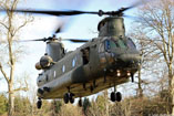 Hélicoptère CH47 Chinook HC2 de la Royal Air Force britannique