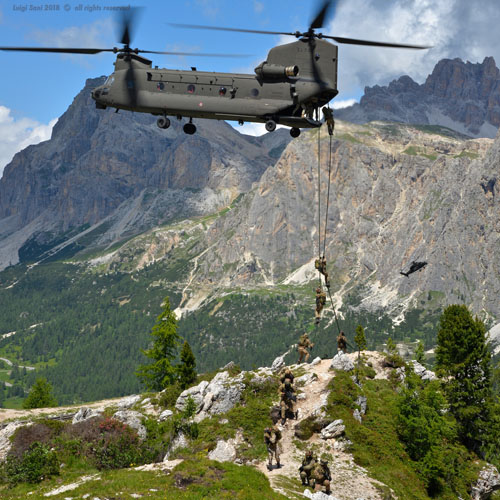 Hélicoptère CH47F Chinook Aviazione Esercito Italian Army Aviation