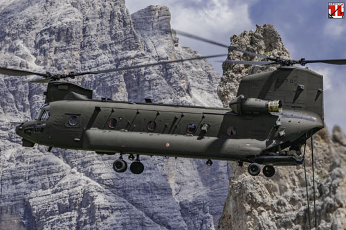 Hélicoptère CH47F Chinook Aviazione Esercito Italian Army Aviation