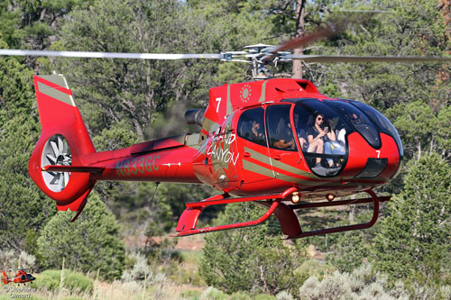 Hélicoptère EC130 de Grand Canyon Helicopters