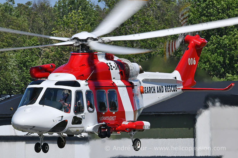 Hélicoptère AW139 SE-JRM Lifeguard 006 SAR Suède