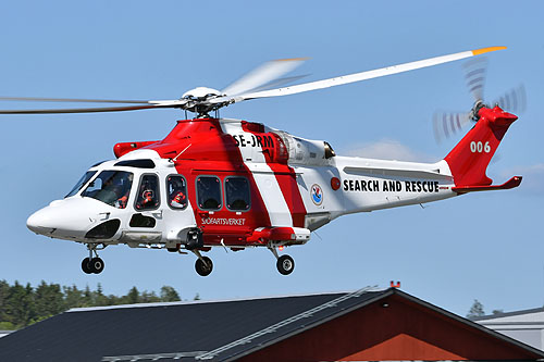 Hélicoptère AW139 SE-JRM Lifeguard 006 SAR Suède