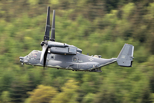 Hélicoptère à rotors basculants CV22 Osprey de l'US Air Force