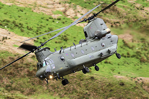 Hélicoptère CH47 Chinook RAF UK