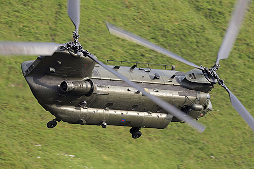 Hélicoptère CH47 Chinook RAF UK