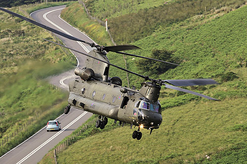 Hélicoptère CH47 Chinook RAF UK