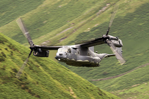 Hélicoptère à rotors basculants CV22 Osprey de l'US Air Force