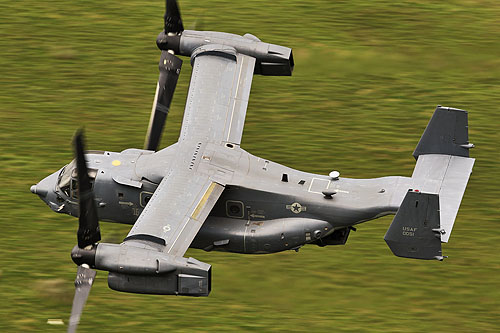 Hélicoptère à rotors basculants CV22 Osprey de l'US Air Force