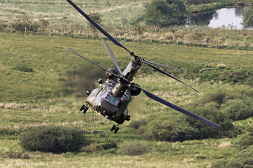 Hélicoptère CH47 Chinook RAF UK