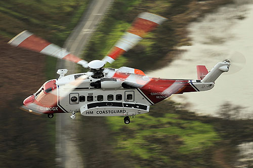 Hélicoptère S92 Gardes-Côtes UK