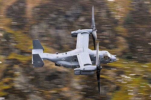 Hélicoptère à rotors basculants CV22 Osprey de l'US Air Force