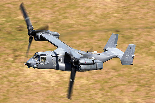 Hélicoptère à rotors basculants CV22 Osprey de l'US Air Force