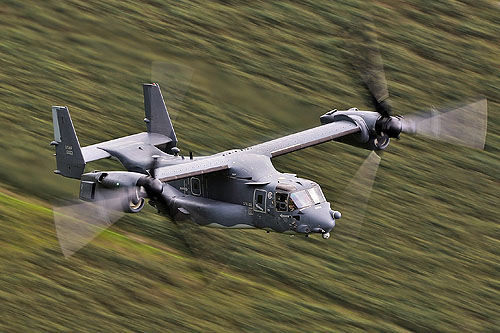 Hélicoptère à rotors basculants CV22 Osprey de l'US Air Force