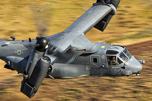 Hélicoptère à rotors basculants CV22 Osprey de l'US Air Force