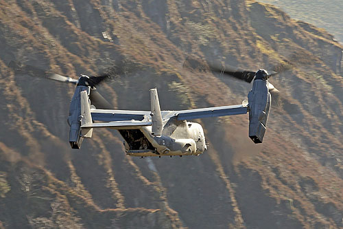 Hélicoptère à rotors basculants CV22 Osprey de l'US Air Force