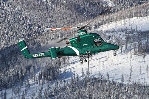 Hélicoptère Kaman K1200 KMAX N674TH TIMBERLINE HELICOPTERS