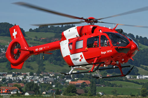 Hélicoptère H145 HB-ZQH de la REGA