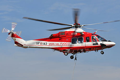 Hélicoptère AW139 VF143 Vigili del Fuoco