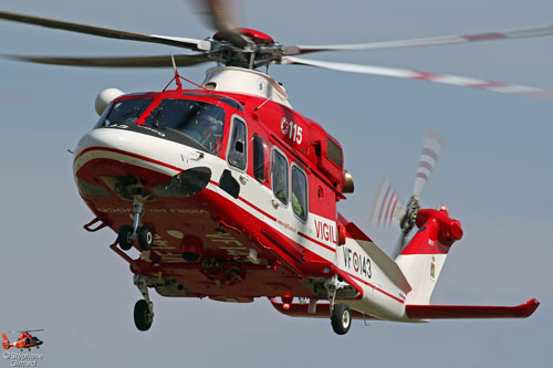 Hélicoptère AW139 VF143 Vigili del Fuoco