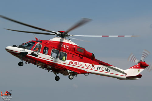 Hélicoptère AW139 VF143 Vigili del Fuoco