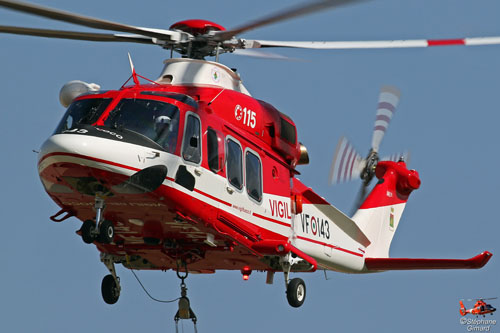 Hélicoptère AW139 VF143 Vigili del Fuoco