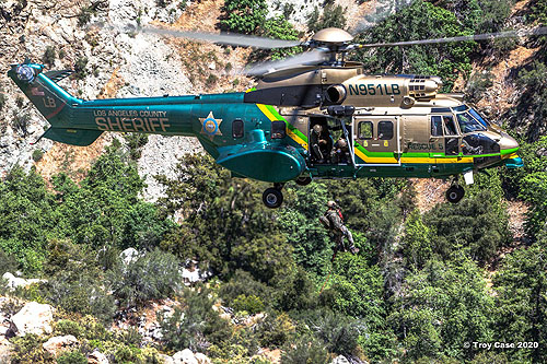 Hélicoptère AS332 Super Puma N951LB Los Angeles County Sheriff