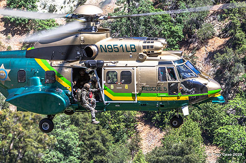 Hélicoptère AS332 Super Puma N951LB Los Angeles County Sheriff