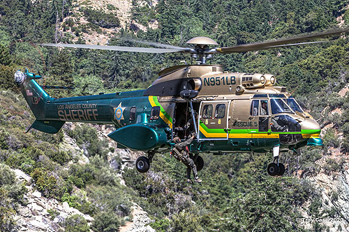 Hélicoptère AS332 Super Puma N951LB Los Angeles County Sheriff