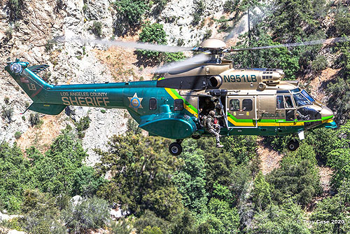 Hélicoptère AS332 Super Puma N951LB Los Angeles County Sheriff