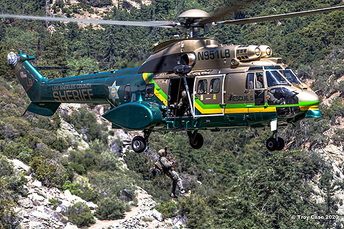 Hélicoptère AS332 Super Puma N951LB Los Angeles County Sheriff