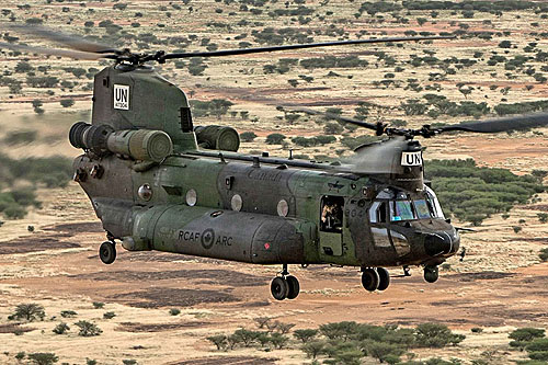 Hélicoptère CH147 Chinook canadien au Mali