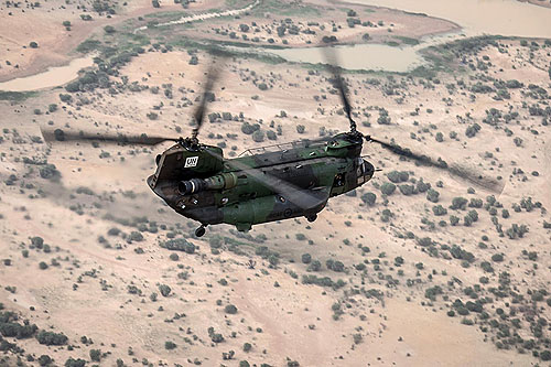 Hélicoptère CH147 Chinook canadien au Mali