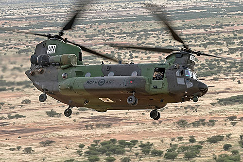 Hélicoptère CH147 Chinook canadien au Mali