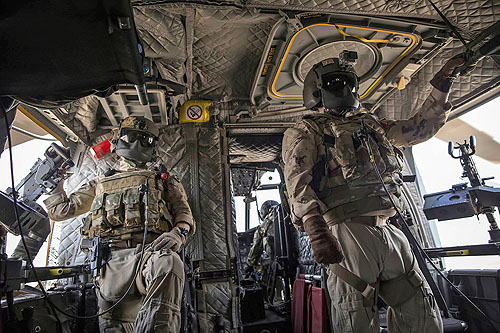 Hélicoptère CH146 Griffon canadien au Mali