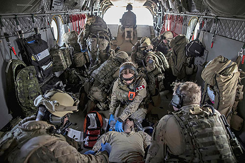 Hélicoptère CH147 Chinook canadien au Mali