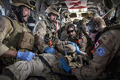 Hélicoptère CH147 Chinook canadien au Mali