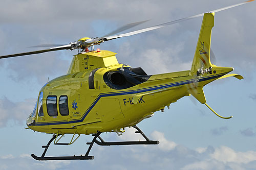 Hélicoptère AW109 Trekker F-HVIK du SAMU 76