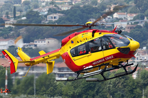 Hélicoptère EC145 F-ZBQI de la Sécurité Civile