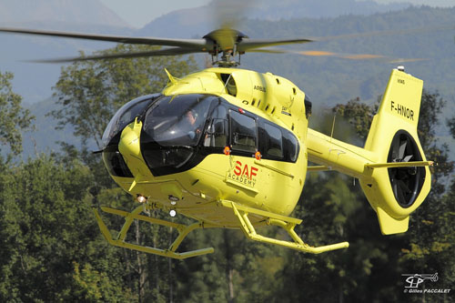 Hélicoptère H145 F-HNOR 5 pales de SAF Training Academy