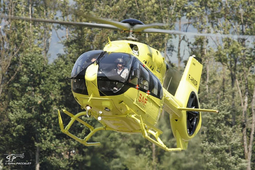 Hélicoptère H145 F-HNOR 5 pales de SAF Training Academy