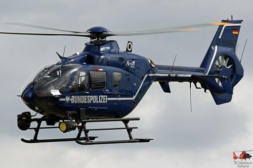 Hélicoptère EC135 T2 D-HVBO de la BundesPolizei allemande