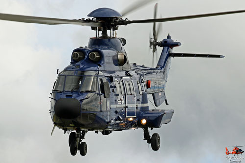 Hélicoptère AS332 L1 SuperPuma D-HEGE de la BundesPolizei allemande