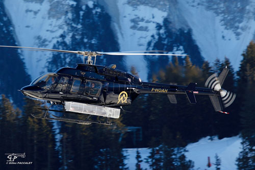 Hélicoptère Bell 407 F-HOAH d'Alpes Helicopteres