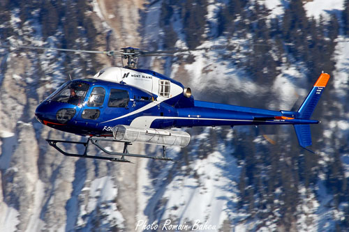 Hélicoptère AS 355N Ecureuil 2 F-GHLS de MONT BLANC HELICOPTERES