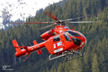 Hélicoptère de secours MD902 OE-XII Martin 6 d'HELI TIROL