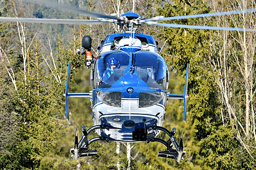 Hélicoptère EC145 JBT de la Gendarmerie Nationale