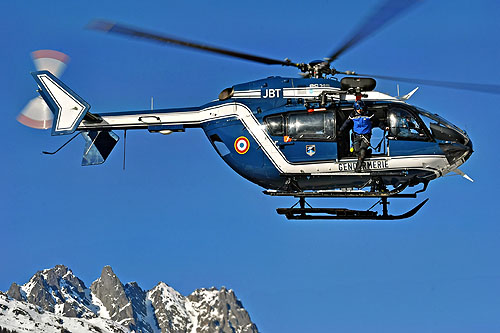 Hélicoptère EC145 JBT de la Gendarmerie Nationale